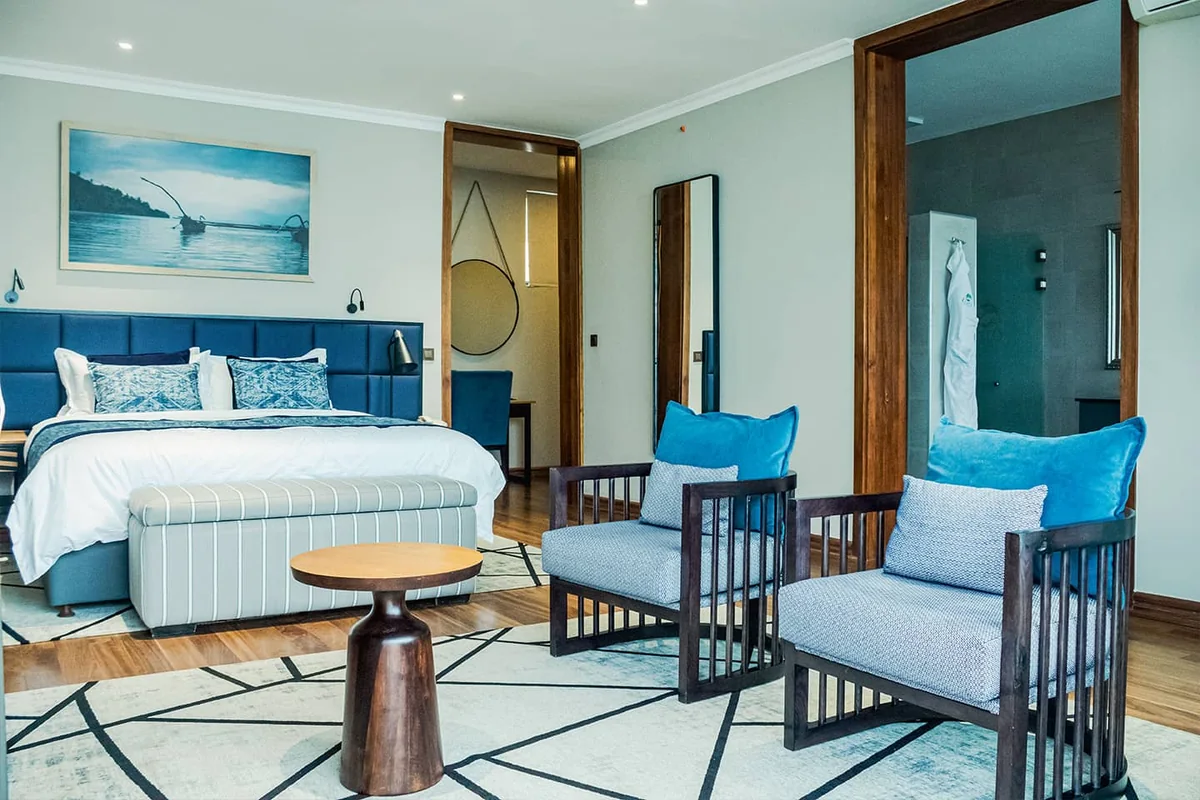 King room at Cleo Lake Kivu Hotel