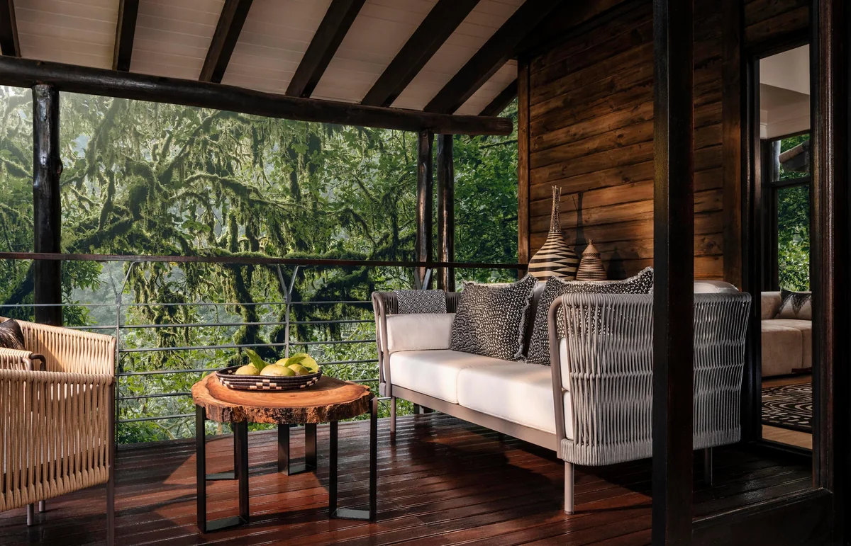 Suite balcony at Nyungwe Tea Forest Resort